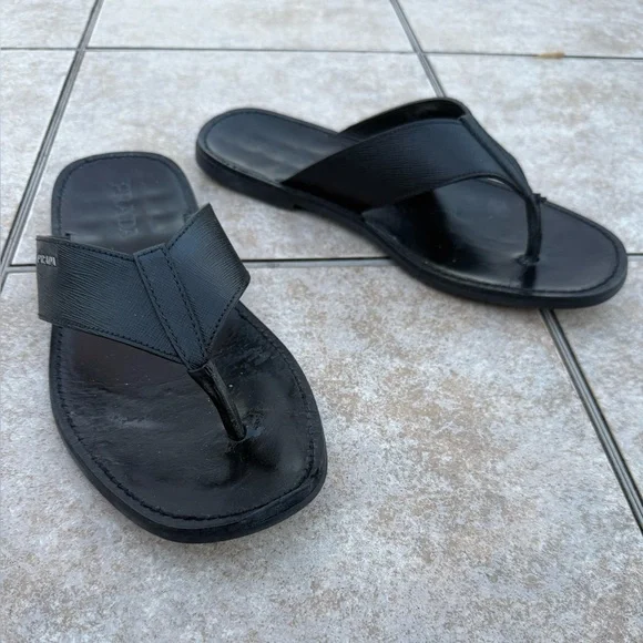 Prada Black Men's Flip-Flops